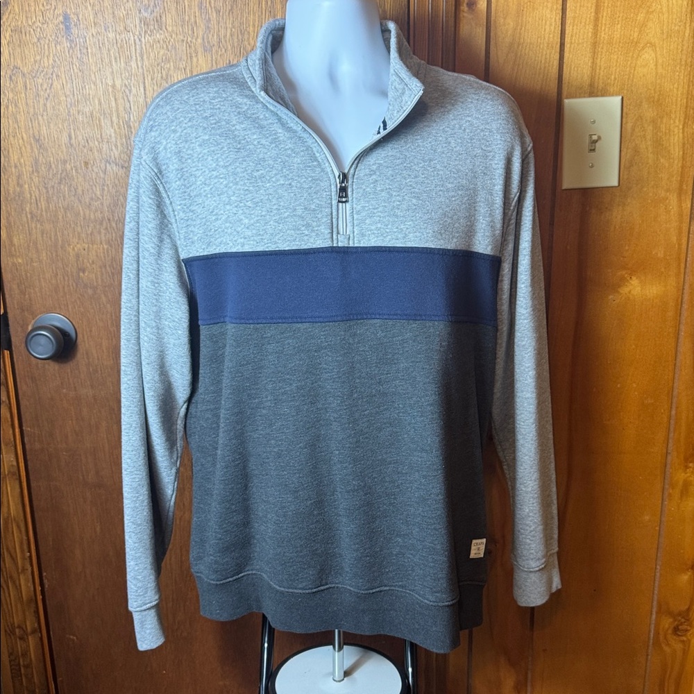 XL Men’s Chaps Dark Gray Fleece Pullover with‎ Logo